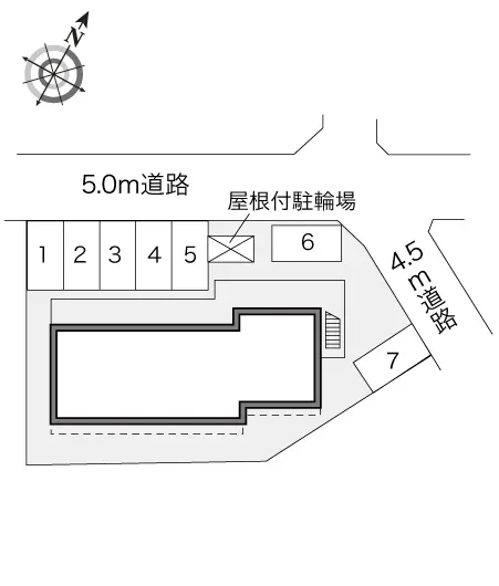 いわき市明治団地 月極駐車場